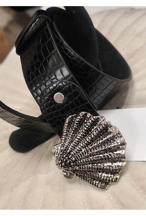 Ζώνη από Τεχνόδερμα με Μεταλλική Αγκράφα 