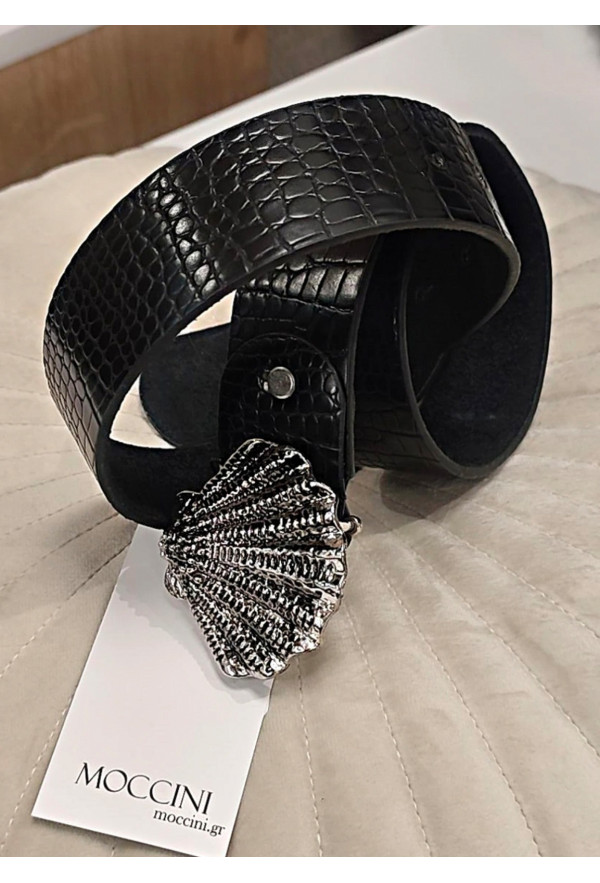 Ζώνη από Τεχνόδερμα με Μεταλλική Αγκράφα 