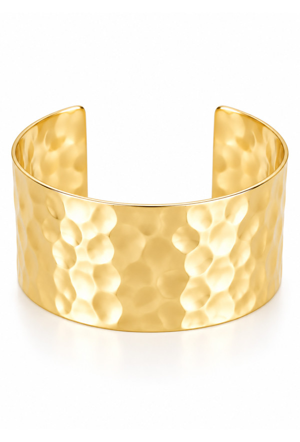 Βραχιόλι Χειροπέδα Σφυρήλατο Gold
