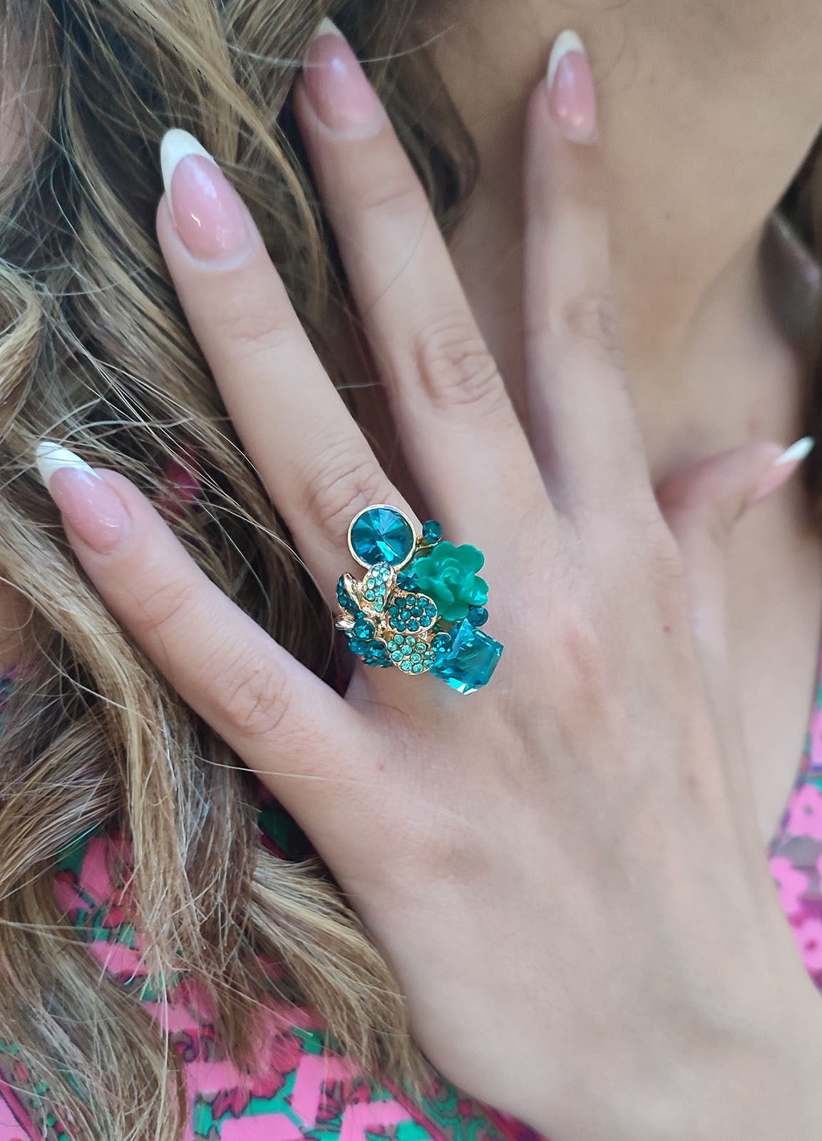 Green Roses and Stone Ring 