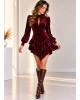 Φόρεμα Mini Velvet Bordo
