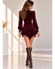 Φόρεμα Mini Velvet Bordo