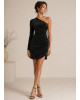 Φόρεμα Mini lurex Black