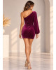 Φόρεμα Mini Velvet Magenta