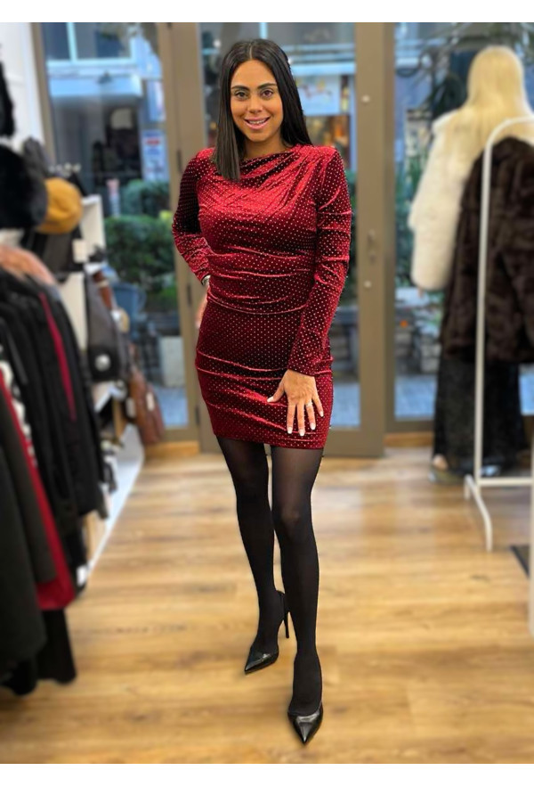 Φόρεμα Mini Velvet Red