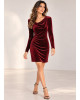 Φόρεμα Mini Velvet Red