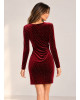Φόρεμα Mini Velvet Red