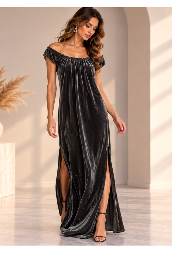 Φόρεμα Velvet  Gray
