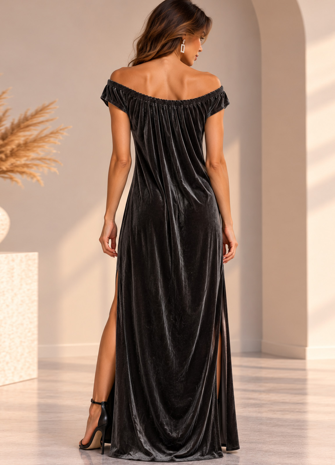 Φόρεμα Velvet  Gray
