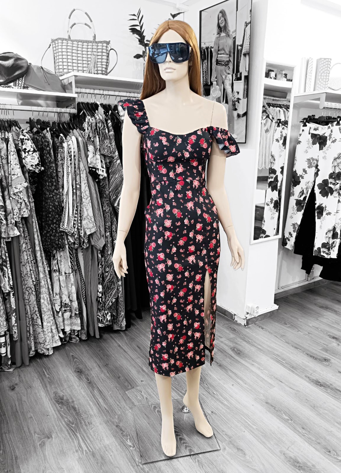 Φόρεμα Midi Floral 