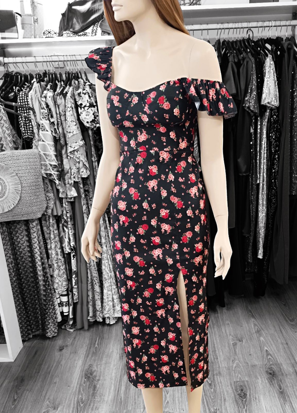 Φόρεμα Midi Floral 