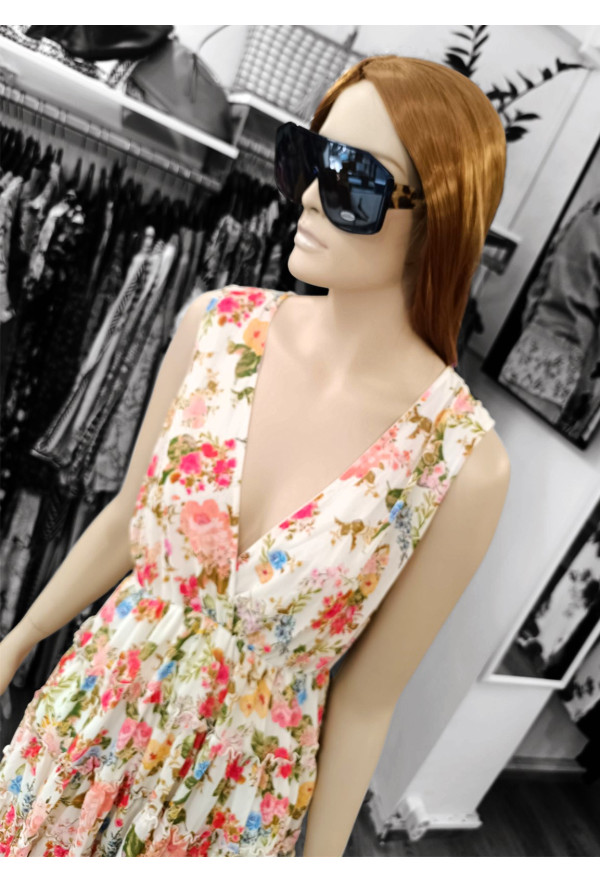 Φόρεμα Ασύμμετρο Κρουαζέ Floral