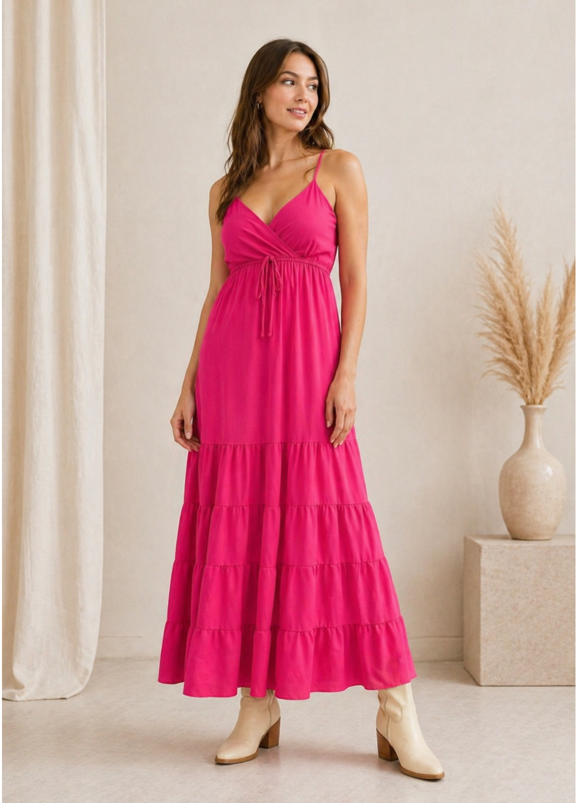 Φόρεμα Μακρύ Fuchsia