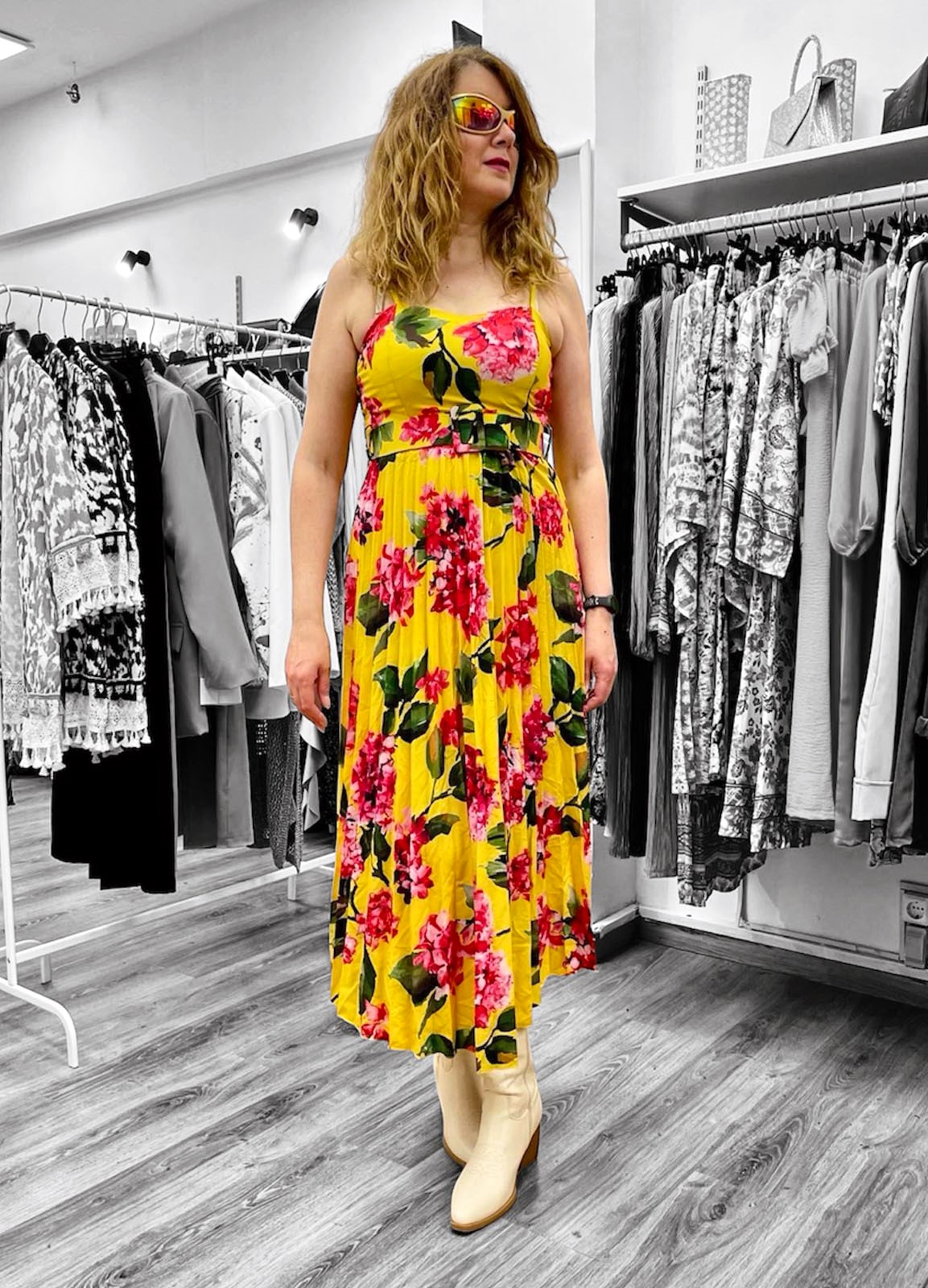 Φόρεμα Μακρύ Yellow