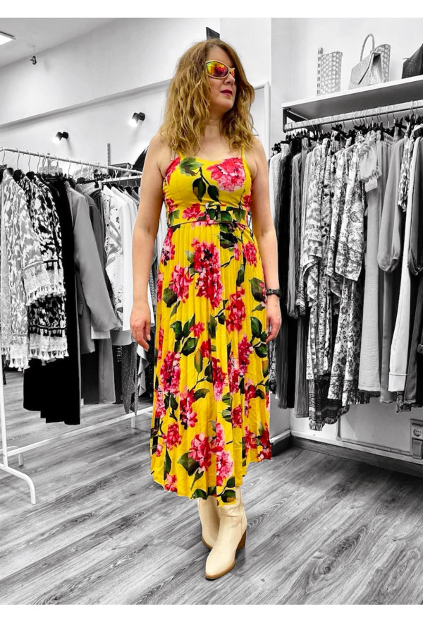 Φόρεμα Μακρύ Yellow