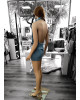 Φόρεμα Κοντό Πλεκτό Light Blue