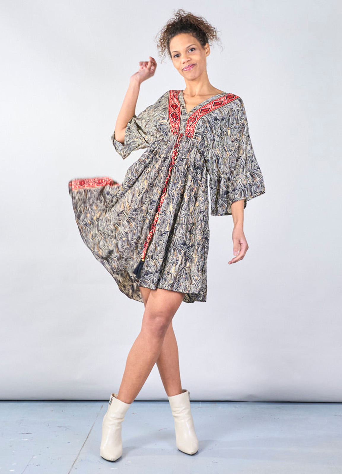 Φόρεμα Κοντό Boho