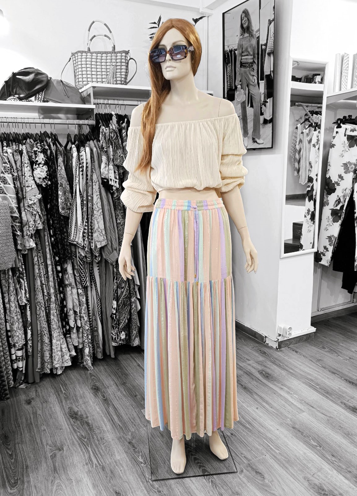 Μακριά Boho Φούστα