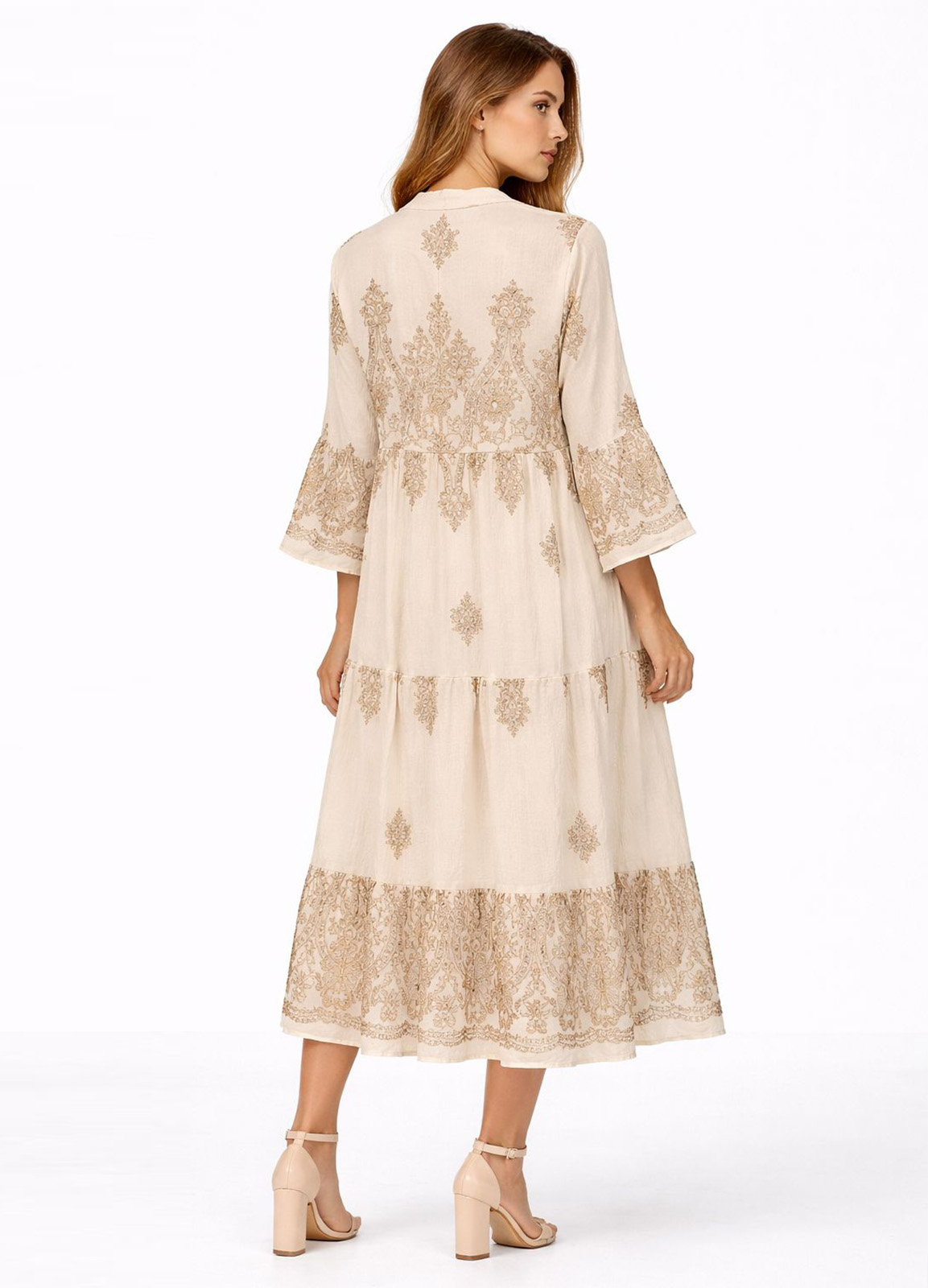 Midi Φόρεμα Ecru