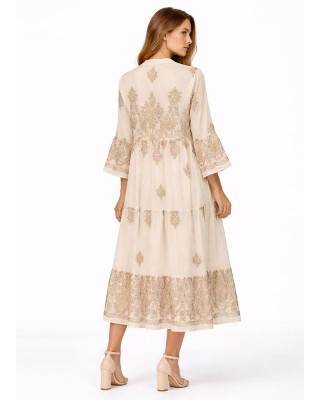 Midi Φόρεμα Ecru