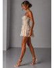 Strapless Mini Φόρεμα Beige