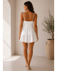 Mini Σατέν Φόρεμα White