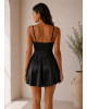Mini Σατέν Φόρεμα Black