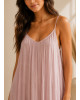 Maxi Φόρεμα Αέρινης Γραμμής σε Dusty Pink Απόχρωση