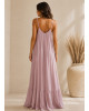 Maxi Φόρεμα Αέρινης Γραμμής σε Dusty Pink Απόχρωση
