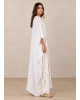 Oversized Maxi Φόρεμα με Χρυσές Παγιέτες & Boho Λεπτομέρειες