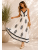 Maxi Φόρεμα Κρουαζέ & Boho Print