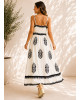 Maxi Φόρεμα Κρουαζέ & Boho Print