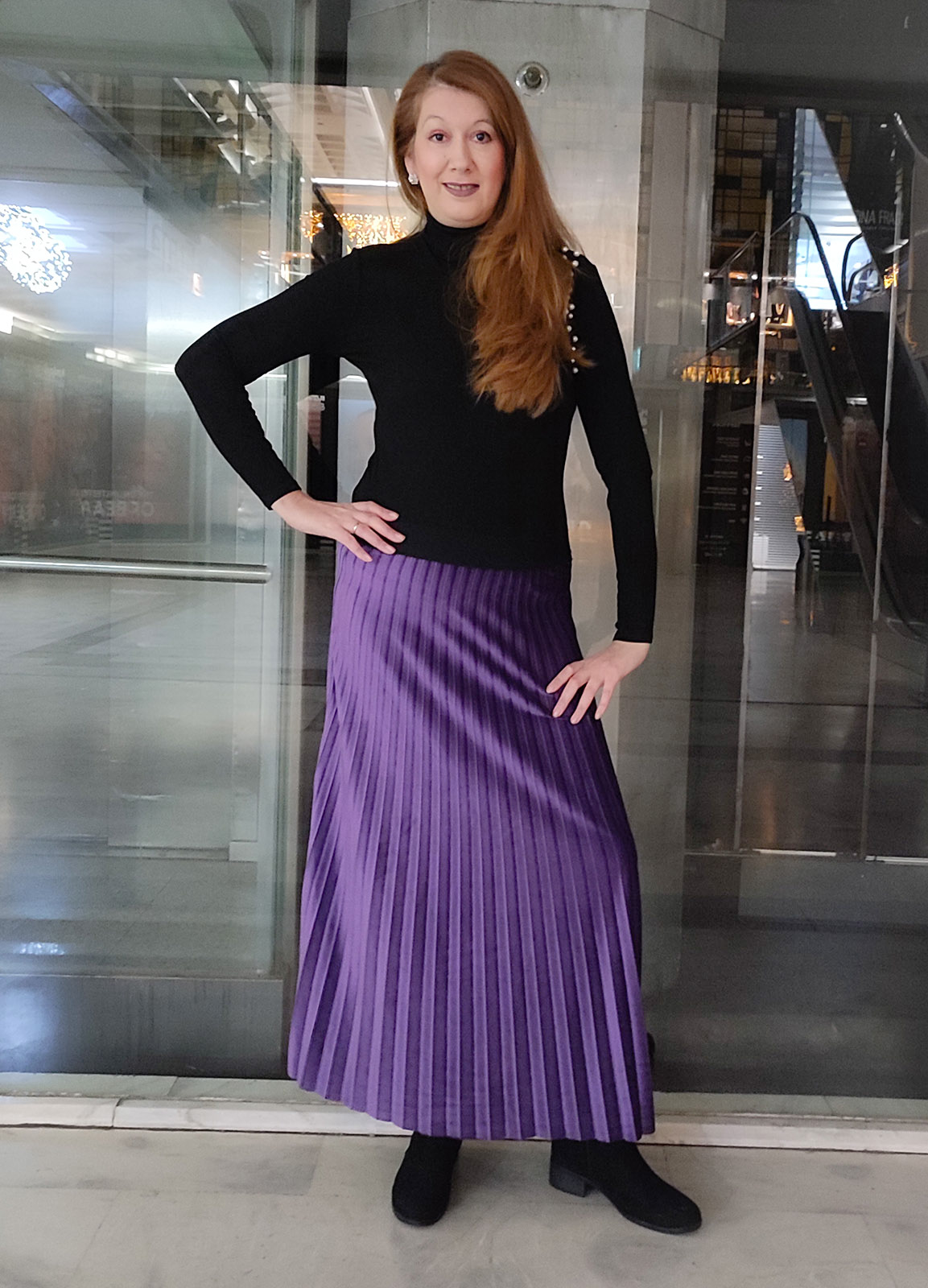 Velvet Purple Skirt