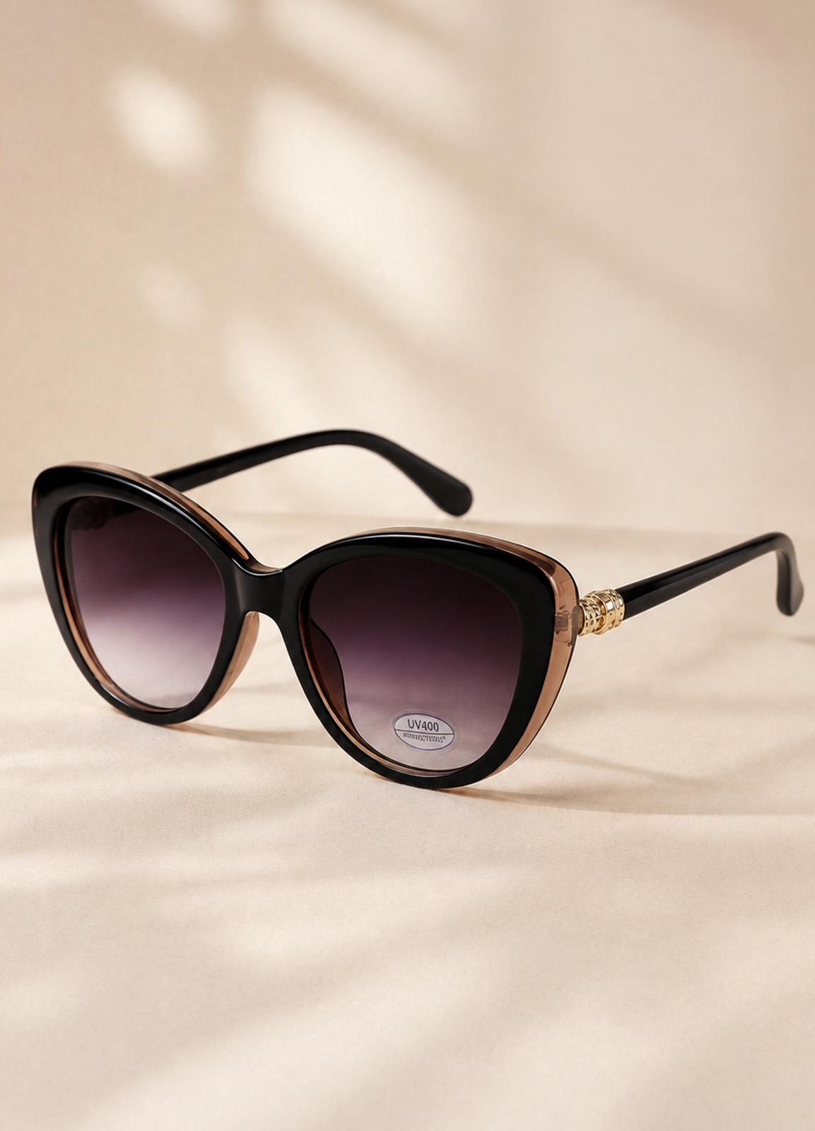 Γυαλιά Ηλίου Cat Eye Δίχρωμα Black & Nude