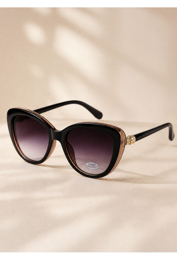 Γυαλιά Ηλίου Cat Eye Δίχρωμα Black & Nude