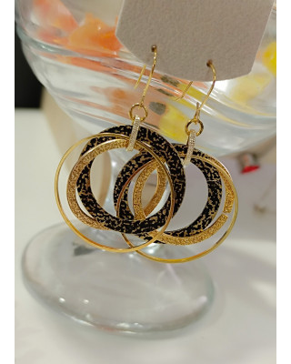 Handmade Triple Circle Earrings