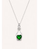 Κολιέ Small Bottle of Heart Green