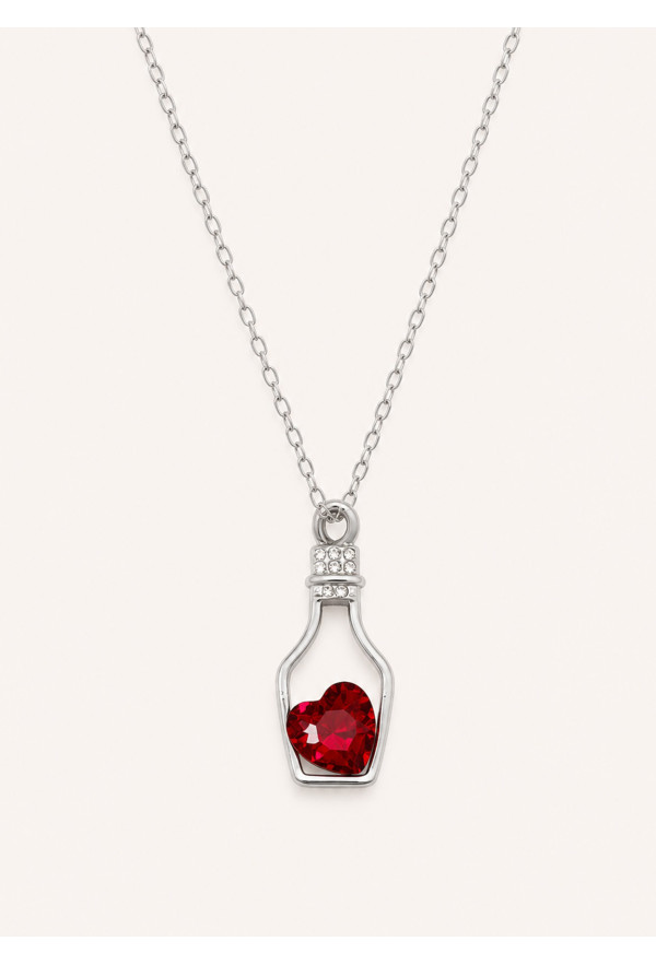 Κολιέ Small Bottle of Heart Red