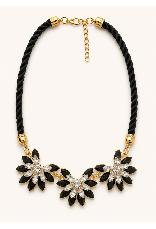 Κολιέ Black Flower