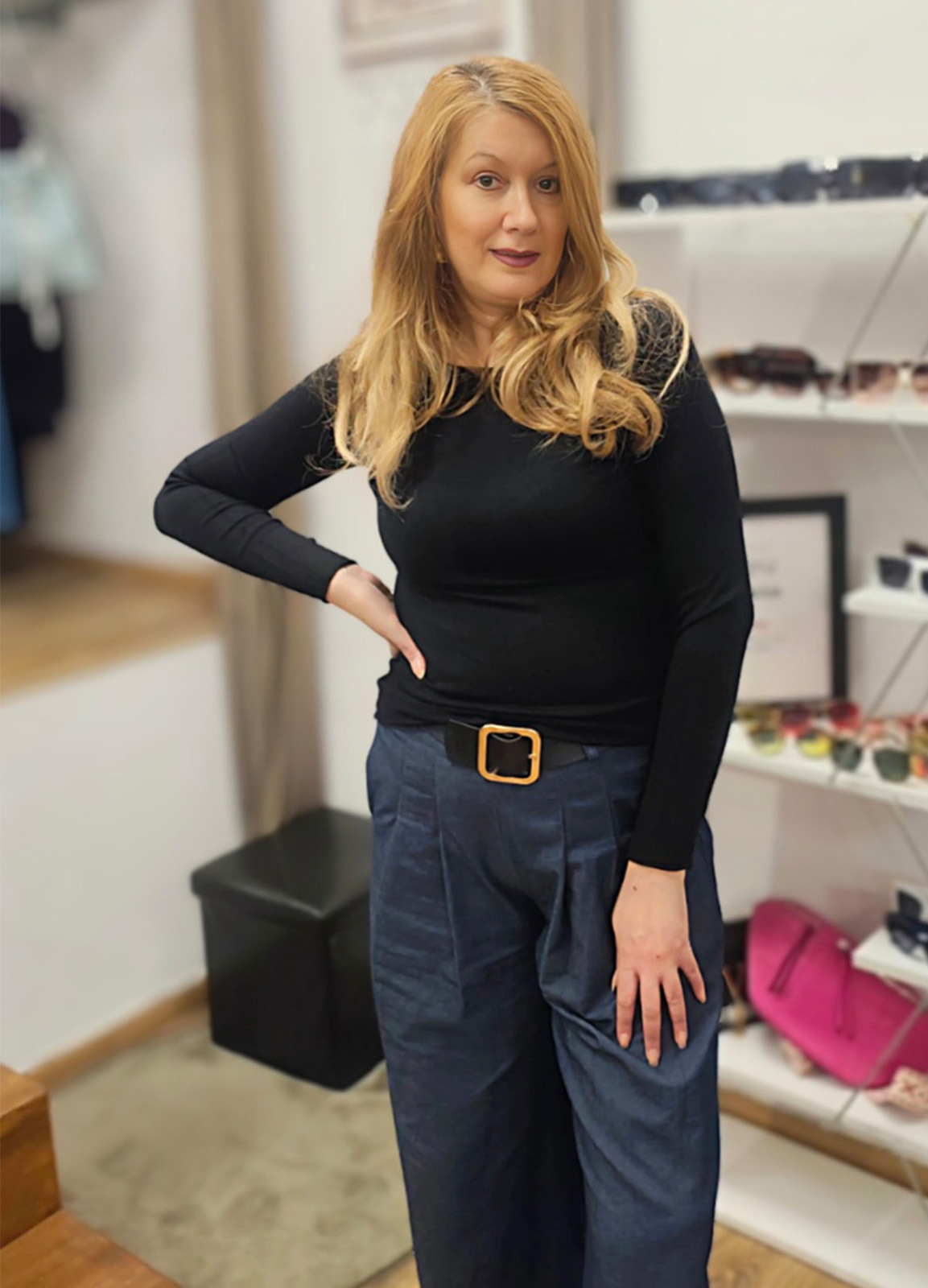 Μπλούζα Πλεκτή Μακρυμάνικη Black