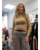 Μπλούζα Πλεκτή Μακρυμάνικη Gold