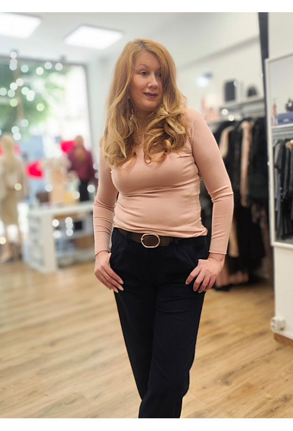 Μπλούζα Πλεκτή Μακρυμάνικη Pink