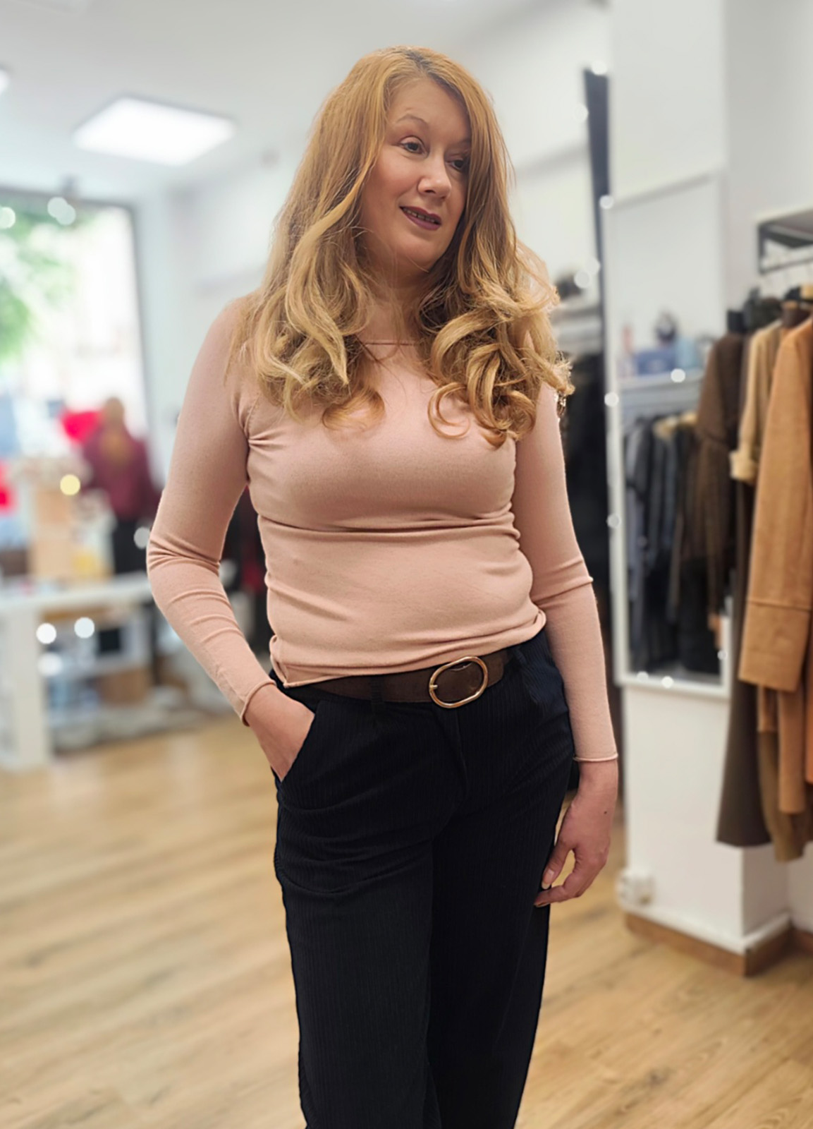 Μπλούζα Πλεκτή Μακρυμάνικη Pink