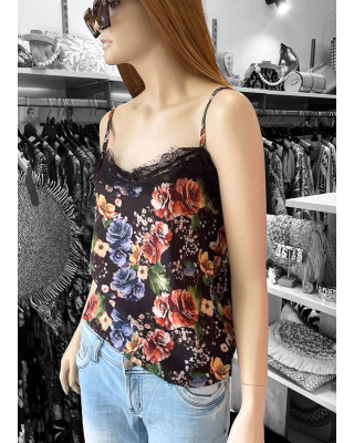 Μπλούζα Floral Black