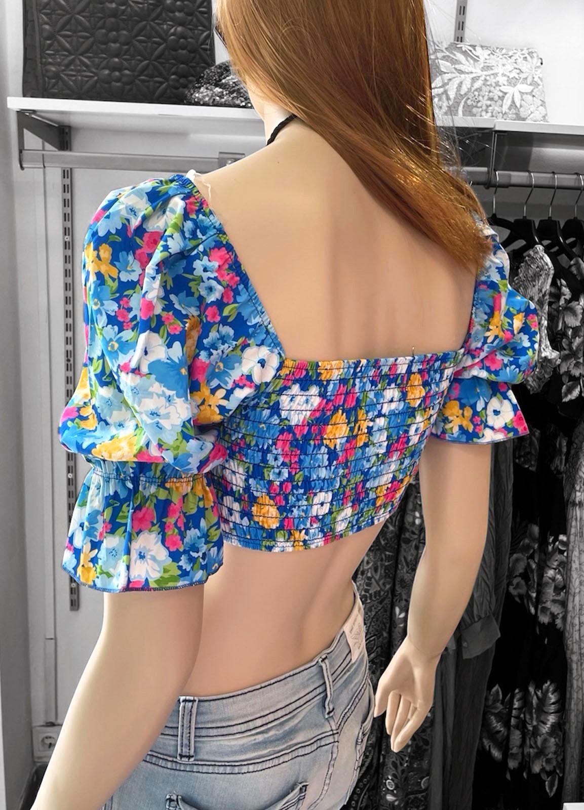 Μπλούζα Μπούστο Floral Blue
