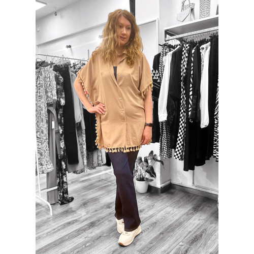 Πουκάμισο Boho Camel
