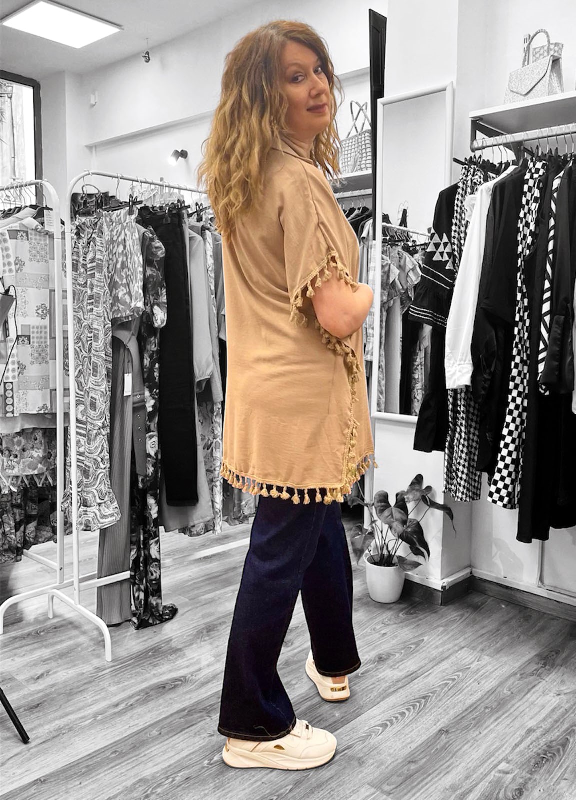 Πουκάμισο Boho Camel