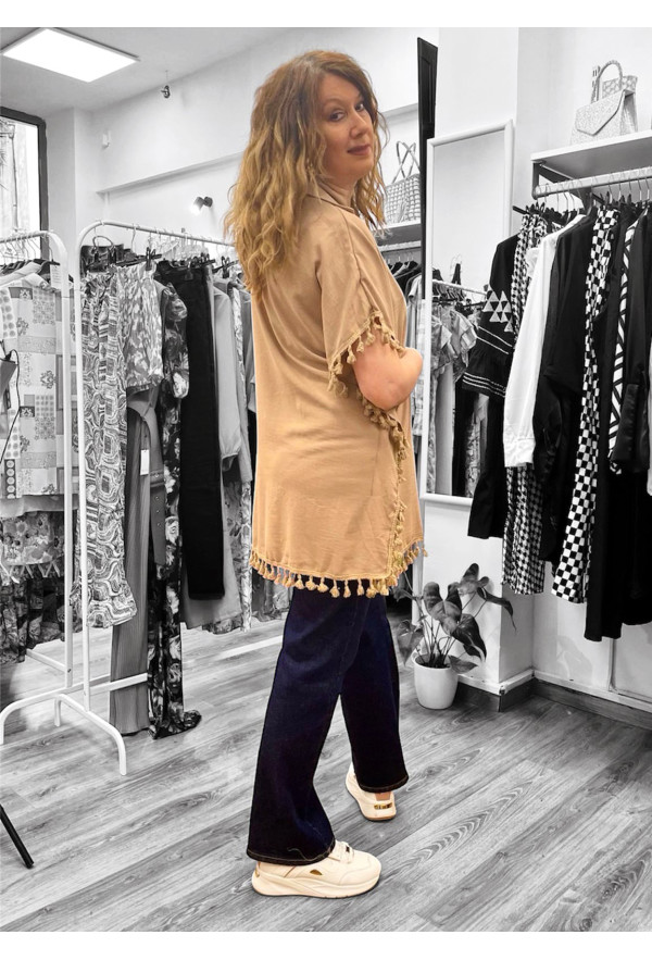 Πουκάμισο Boho Camel