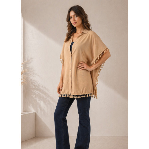 Πουκάμισο Boho Camel