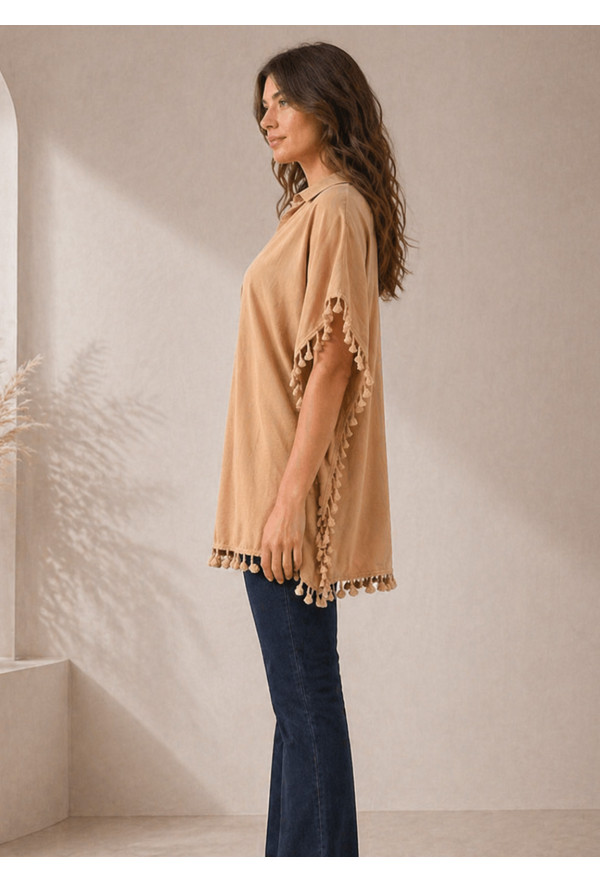 Πουκάμισο Boho Camel